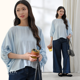 MINORI Cotton Batwing Blouse