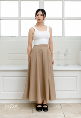 NOA X KUSUMANGGI - ORINA Finewool Flowy Maxi Skirt