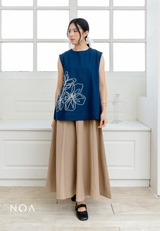 NOA X KUSUMANGGI - ORINA Finewool Flowy Maxi Skirt