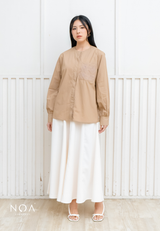 NOA X KUSUMANGGI - ORINA Finewool Flowy Maxi Skirt