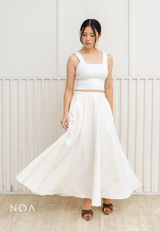 NOA X KUSUMANGGI - ORINA Finewool Flowy Maxi Skirt