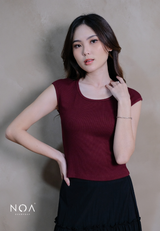 ARIKA Rib Spandex Short Sleeve Slim Fit T-Shirt