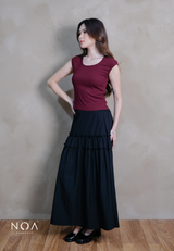 ARIKA Rib Spandex Short Sleeve Slim Fit T-Shirt