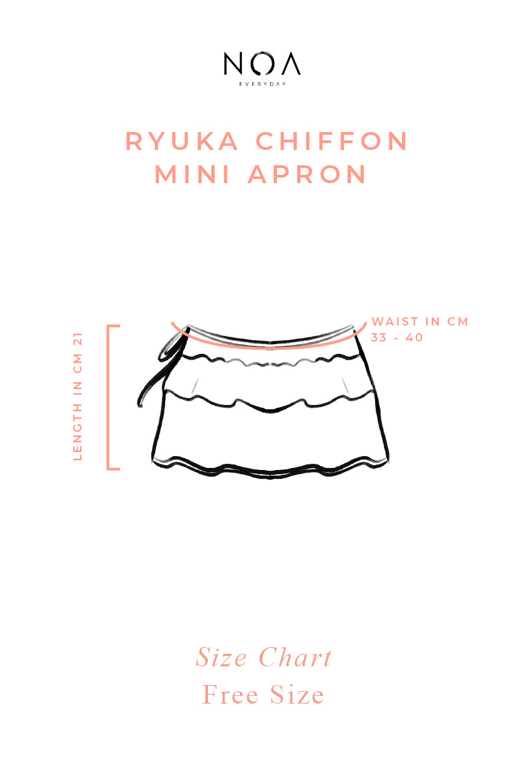 RYUKA Chiffon Mini Apron