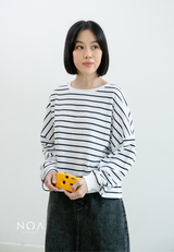 ETSU Striped Boxy Longsleeve T-Shirt