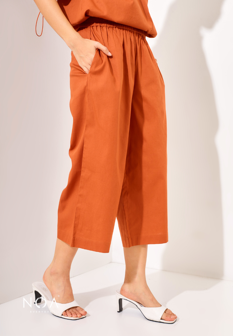 Rinako Midi Culottes pants - Terracotta