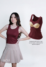 KAINE Rib Spandex  Bra Tanktop