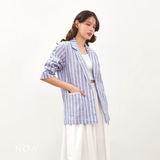 NOA STUDIO - RYOTA Stripes Linen Blazer - Denim