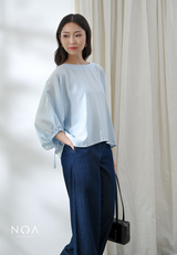 MINORI Cotton Batwing Blouse