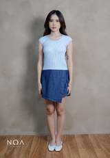 ARIKA Rib Spandex Short Sleeve Slim Fit T-Shirt