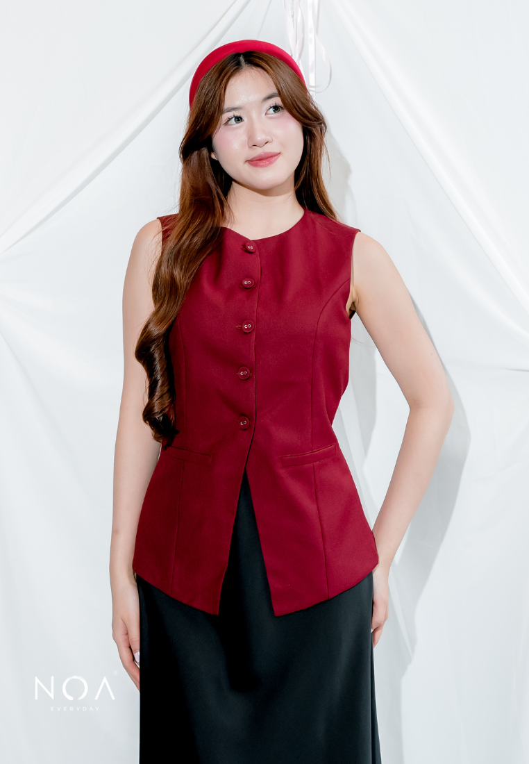 AIRA Button Vest Top