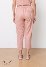 Deals ~ AKIKO Basic Linen Pants - Dusty Pink