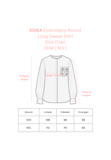 NOA X KUSUMANGGI - KEIKA Embroidery Pocket Long Sleeve Shirt