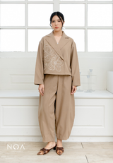 NOA KUSUMANGGI - SAZUKI Denim & Finewool Barrel Pants