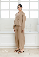 NOA KUSUMANGGI - SAZUKI Denim & Finewool Barrel Pants