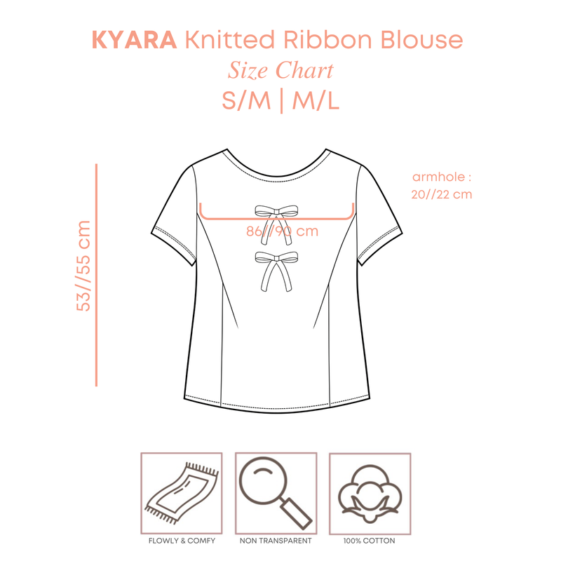 KYARA Knitted Ribbon Blouse