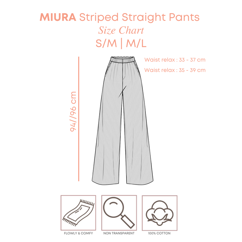 MIURA Striped Straight Pants