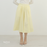 NOAeveryday l MIZUKA Nylon Midi Skirt l Bawahan Wanita | Rok Panjang Wanita Bahan Nylon