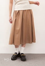 KAZUNA Midi Skirt - Mocca