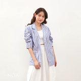 NOA STUDIO - RYOTA Stripes Linen Blazer - Denim