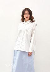 RIYE Long Sleeve Basic Shirt - White