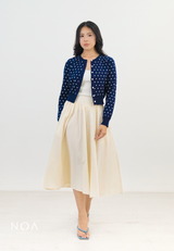 AYUNA Knitted Dots LS Cardigan