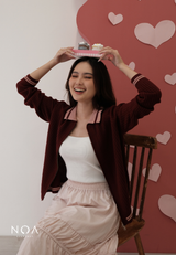 ANIKA Knitted Two Way Zipper Cardigan