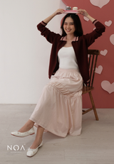 ANIKA Knitted Two Way Zipper Cardigan