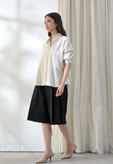 KAMARI Wool Look Culotte Pants