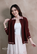 ANIKA Knitted Two Way Zipper Cardigan