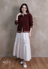 ANIKA Knitted Two Way Zipper Cardigan