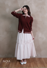 ANIKA Knitted Two Way Zipper Cardigan