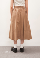 KAZUNA Midi Skirt - Mocca