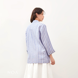 NOA STUDIO - RYOTA Stripes Linen Blazer - Denim