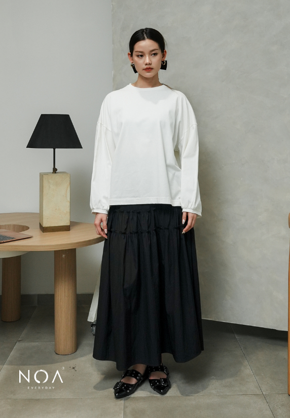ORINO Cotton 20s Puffy Long Sleeve T-Shirt