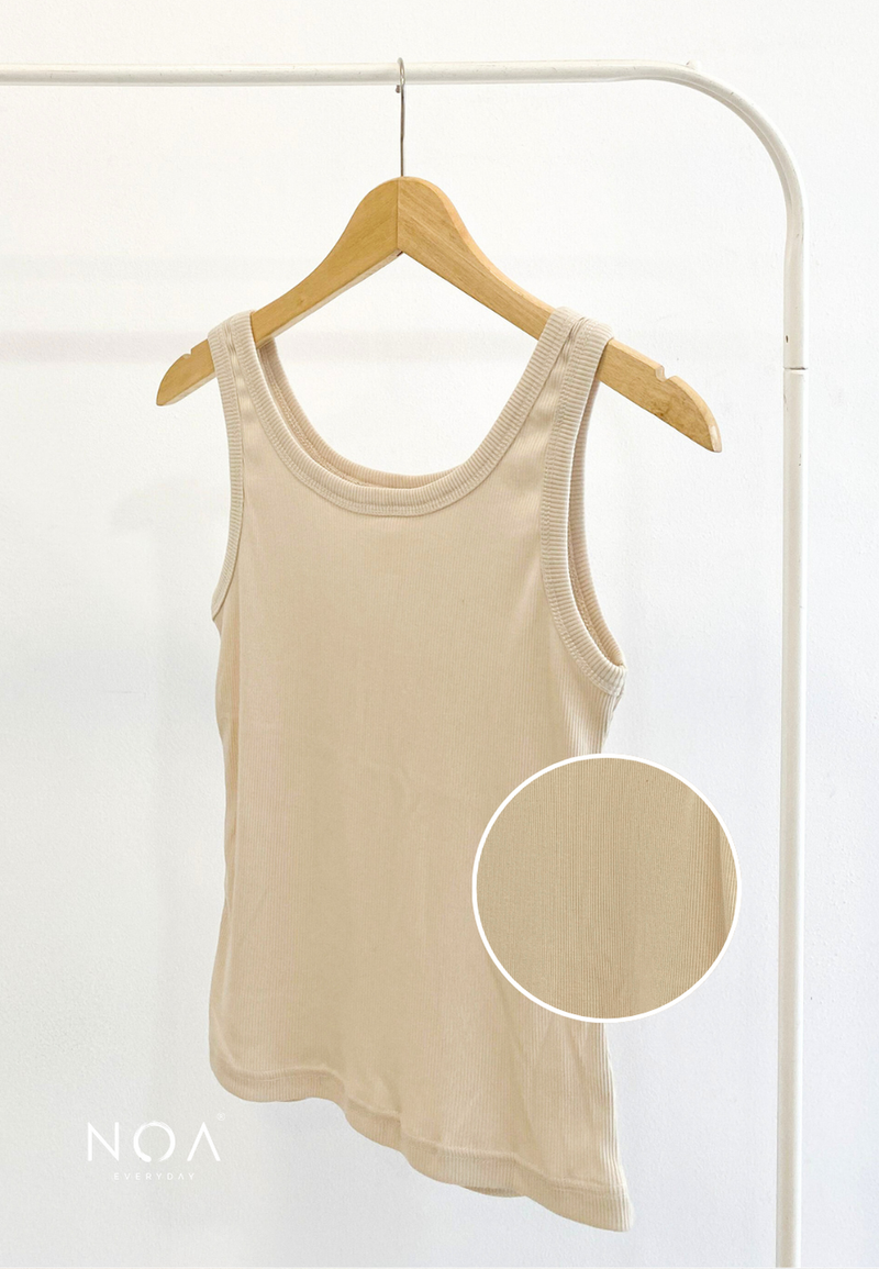 KOEMI Rib Basic Tanktop