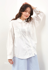 RIYE Long Sleeve Basic Shirt - White