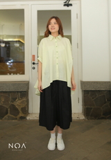 MISORA Oversized Shirt - Light Green