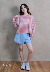 ETSU Striped Boxy Longsleeve T-Shirt