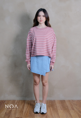 ETSU Striped Boxy Longsleeve T-Shirt