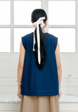 NOA X KUSUMANGGI - AMIRE Embroidery A-Line Sleevelees Blouse