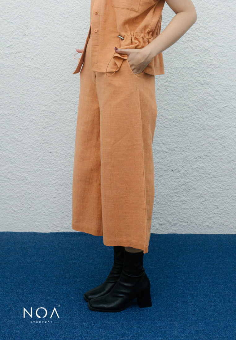 KISHI Culottes Pants - Light Brown