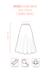 MIZU Nylon Maxi Skirt