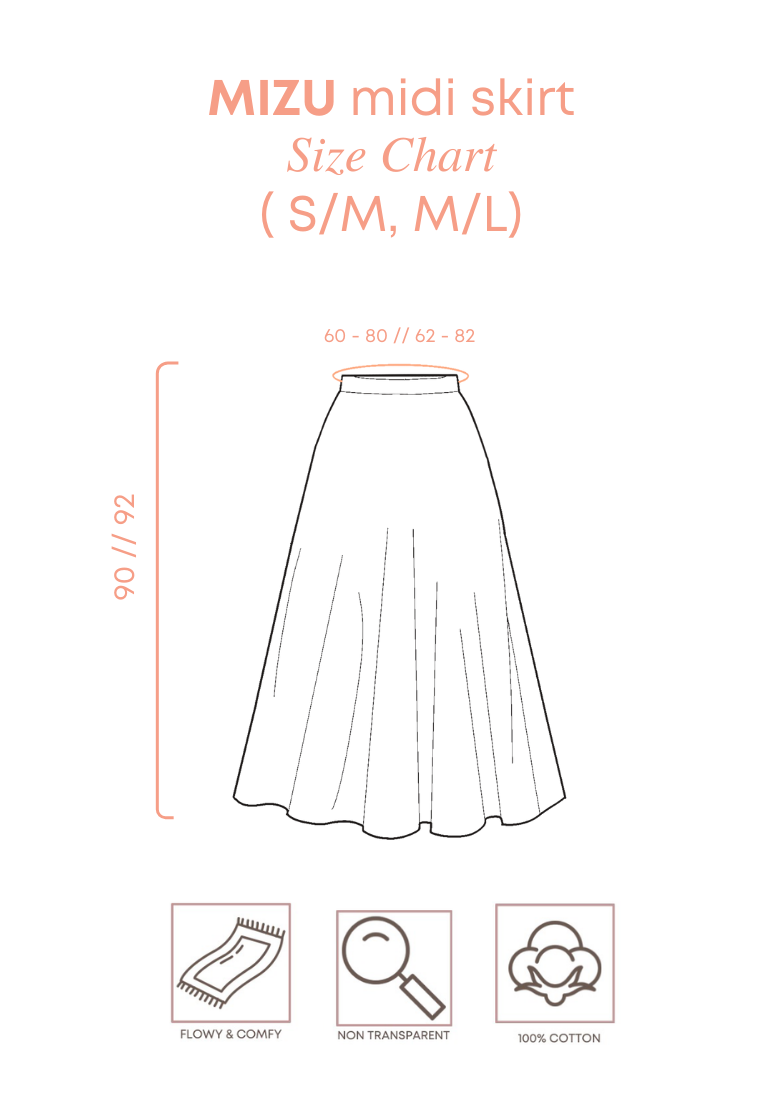 MIZU Nylon Maxi Skirt