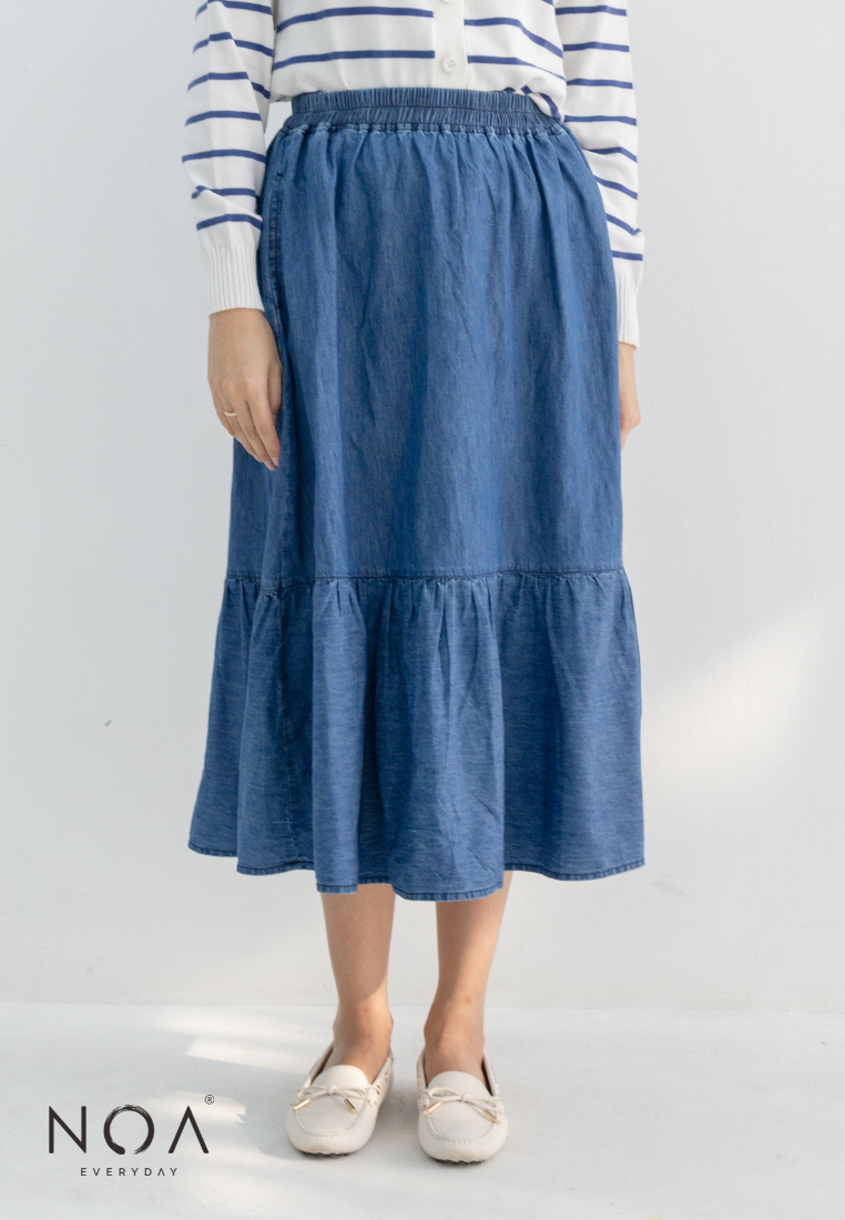 NOZOMI Denim Skirt - Denim