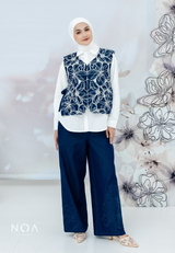 NOA X KUSUMANGGI - NAIRI Embroidery Vest with Side Tie