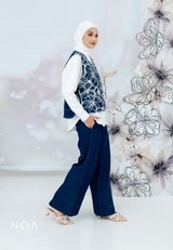 NOA X KUSUMANGGI - NAIRI Embroidery Vest with Side Tie