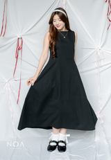 MIKA Cotton Sleeveless Flare Maxi Dress