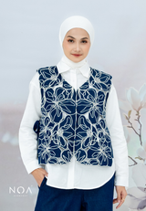 NOA X KUSUMANGGI - NAIRI Embroidery Vest with Side Tie