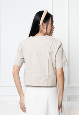 NAGISA Shortsleeve Padding Outer - Light Cream